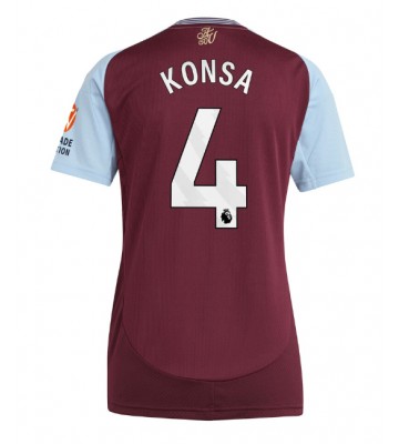 Aston Villa Ezri Konsa #4 Replika Hjemmebanetrøje Dame 2024-25 Kortærmet